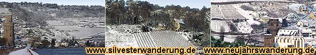 Silvesterwanderung Neujahrswanderung Glhweinwanderung bei Oberwesel am Mittelrhein