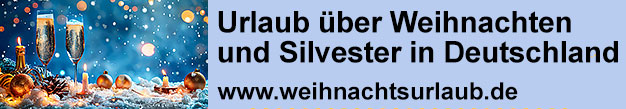 Urlaub über Weihnachten und Silvester in Deutschland, Weihnachtsurlaub.de