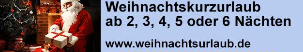 Urlaub über Weihnachten als Weihnachtskurzurlaub bundesweit auf Weihnachtsurlaub.de